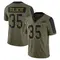 Men's Mike Tolbert Buffalo Bills 2021 Salute To Service Jersey - Limited Olive