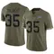 Men's Mike Tolbert Buffalo Bills 2022 Salute To Service Jersey - Limited Olive